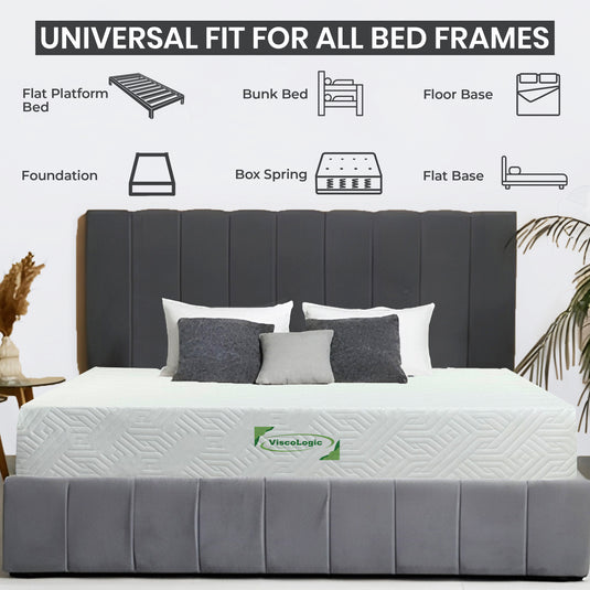 Twin, Full, Queen, King size mattress, Medium Firm Mattress in a Box, Flippable Reversible Design, CertiPUR-US certified Fibre Glass Free