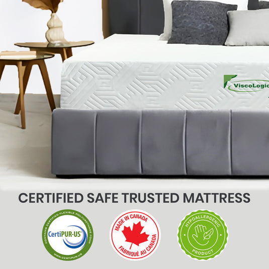 Twin, Full, Queen, King size mattress, Medium Firm Mattress in a Box, Flippable Reversible Design, CertiPUR-US certified Fibre Glass Free