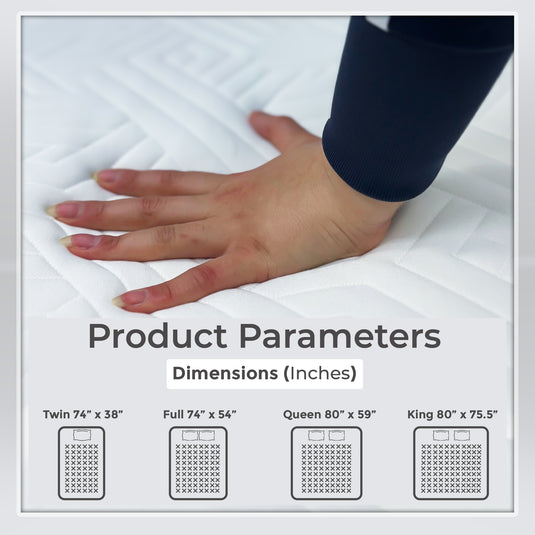 Twin, Full, Queen, King size mattress, Medium Firm Mattress in a Box, Flippable Reversible Design, CertiPUR-US certified Fibre Glass Free