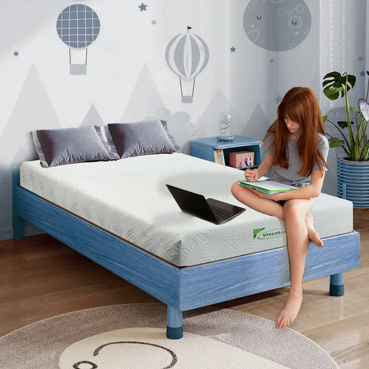Comfort Queen Mattress, 5 Inch Reversible Foam Mattress, Medium Firm & Sleep Supportive, Removable Cover, CertiPUR-US® Certified