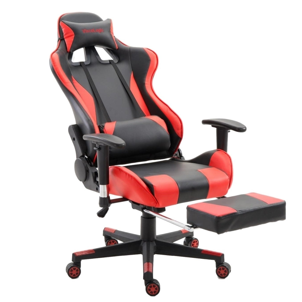ViscoLogic SpeedX Ergonomic Gaming Chair for PC Video Game Computer Chair Racing Chairs with Footrest