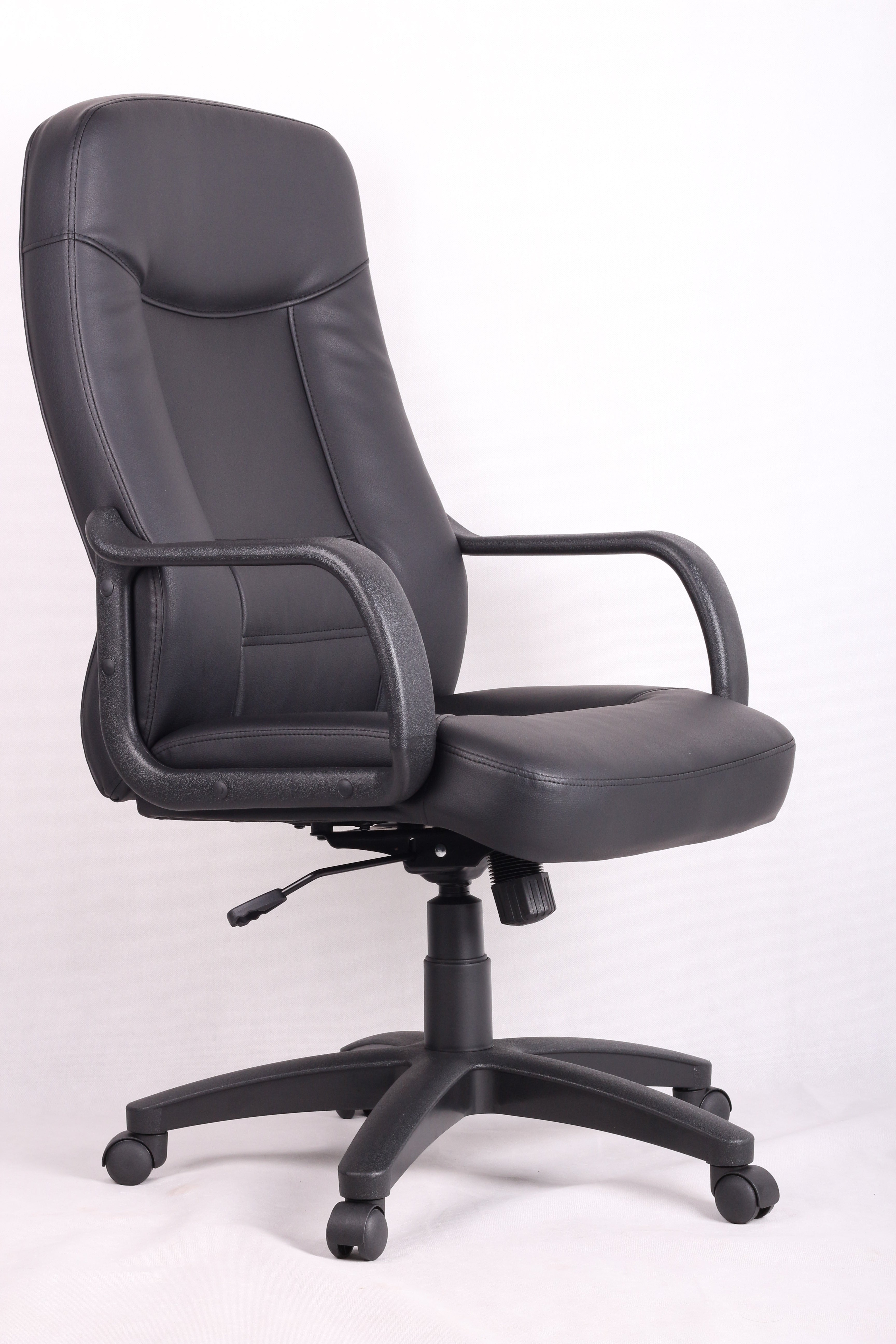 ViscoLogic DUX Ergonomic Adjustable Swivel  PU  Leather Home Office Computer  Desk Chair (Black)