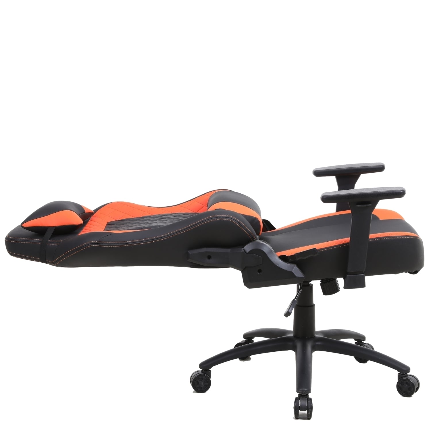 ViscoLogic NINJA-X Ultra Premium Ergonomic Reclining Swivel Home Office Computer Video Gaming  Chair (Black & Orange)