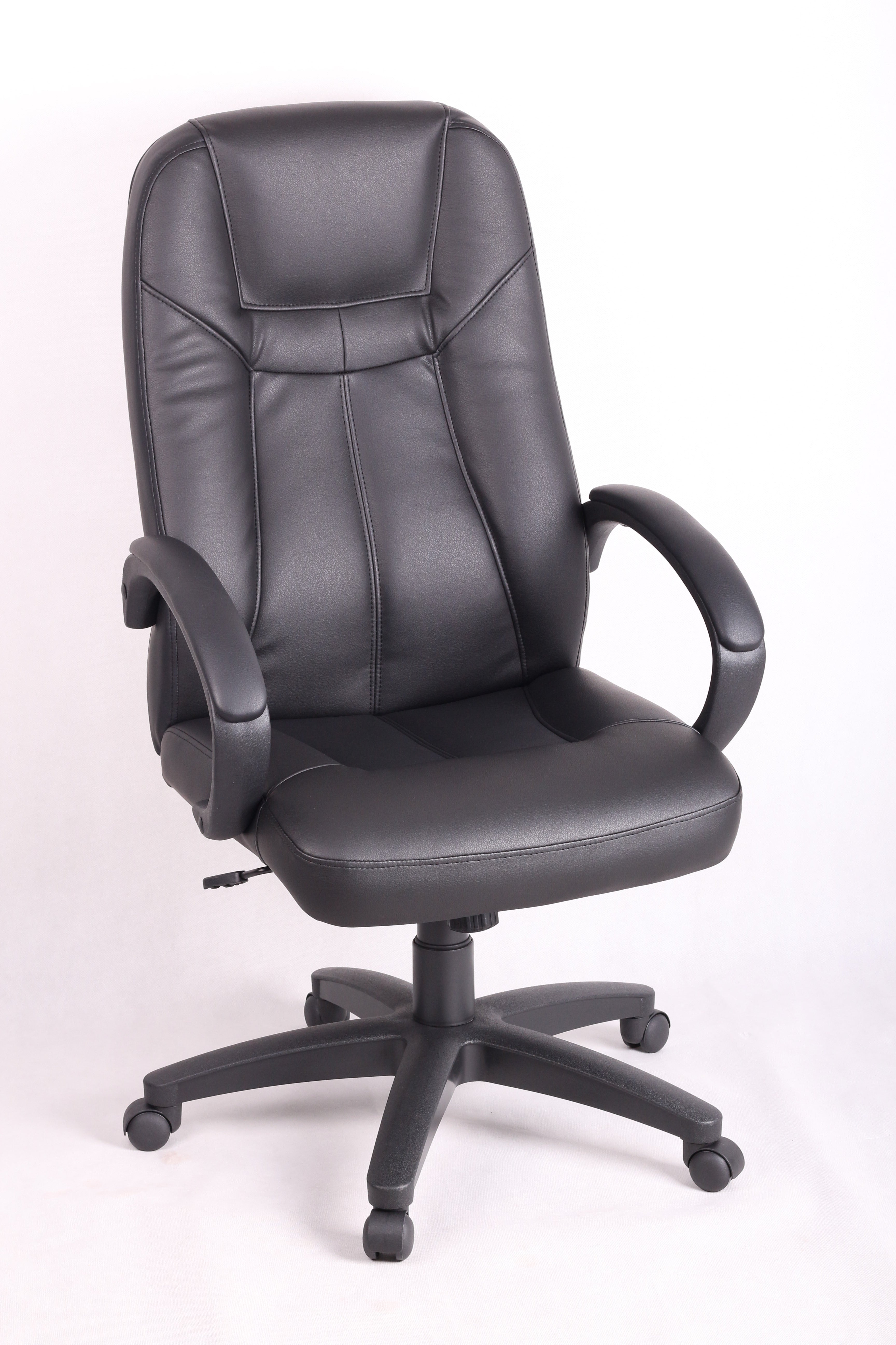 ViscoLogic TURDUS Ergonomic Adjustable Padded Armrest Home Office Computer Desk Chair (Black)