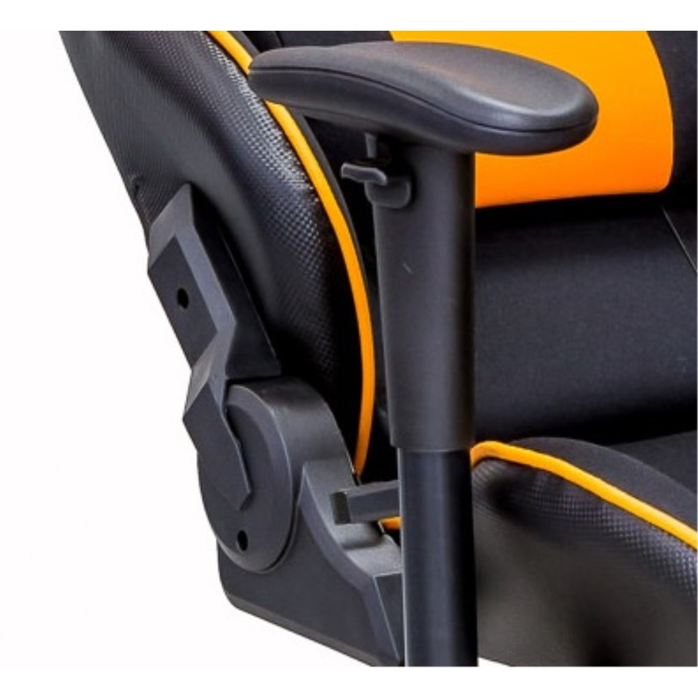 ViscoLogic GTR Gaming Racing Style Swivel Office Chair Black (Black & Orange)