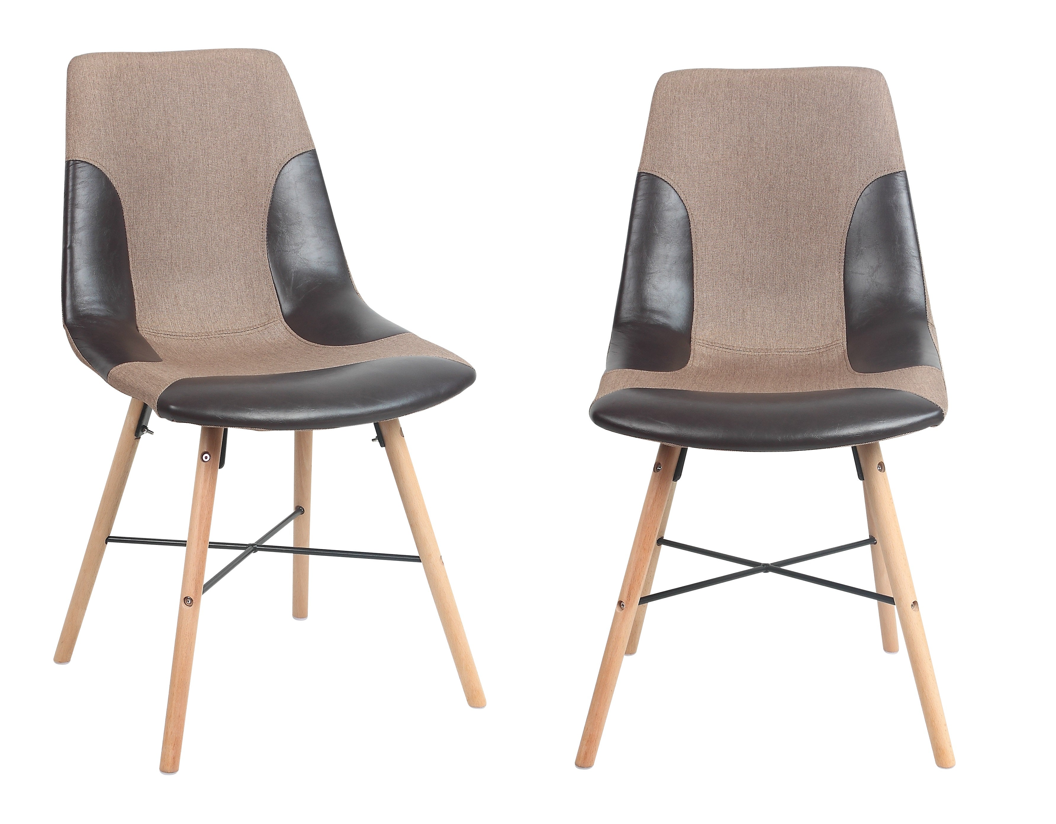 ViscoLogic LUXUS Dining Chairs (2, Denim Brown)