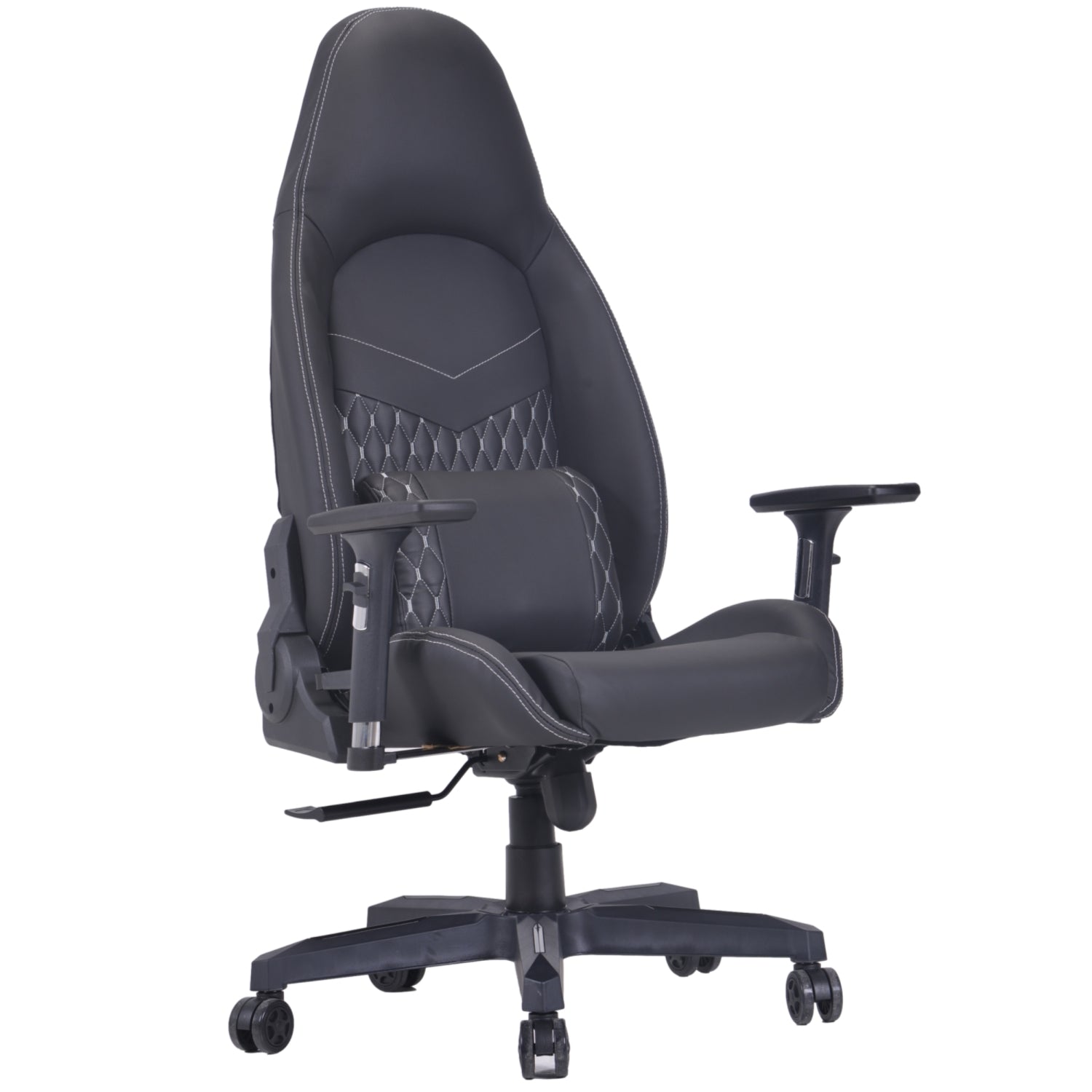 ViscoLogic Cayenne-Ultra Ergonomic Height Adjustable Reclining Sports Styled Home Office Racing Gaming Chair for PC Video Game Computer (Black)