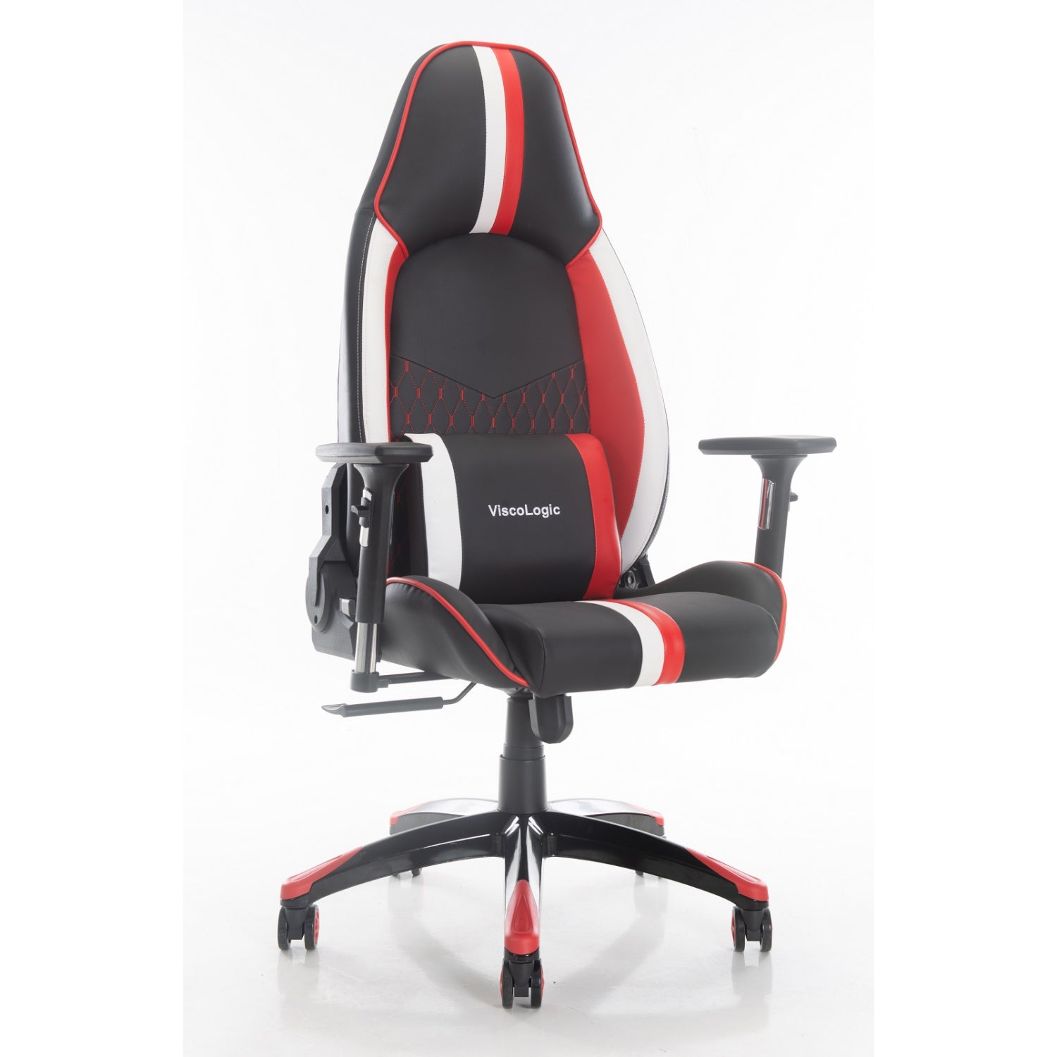 ViscoLogic Cayenne X Ergonomic Height Adjustable Reclining Sports Styled Home Office Racing Gaming Chair for PC Video Game Computer