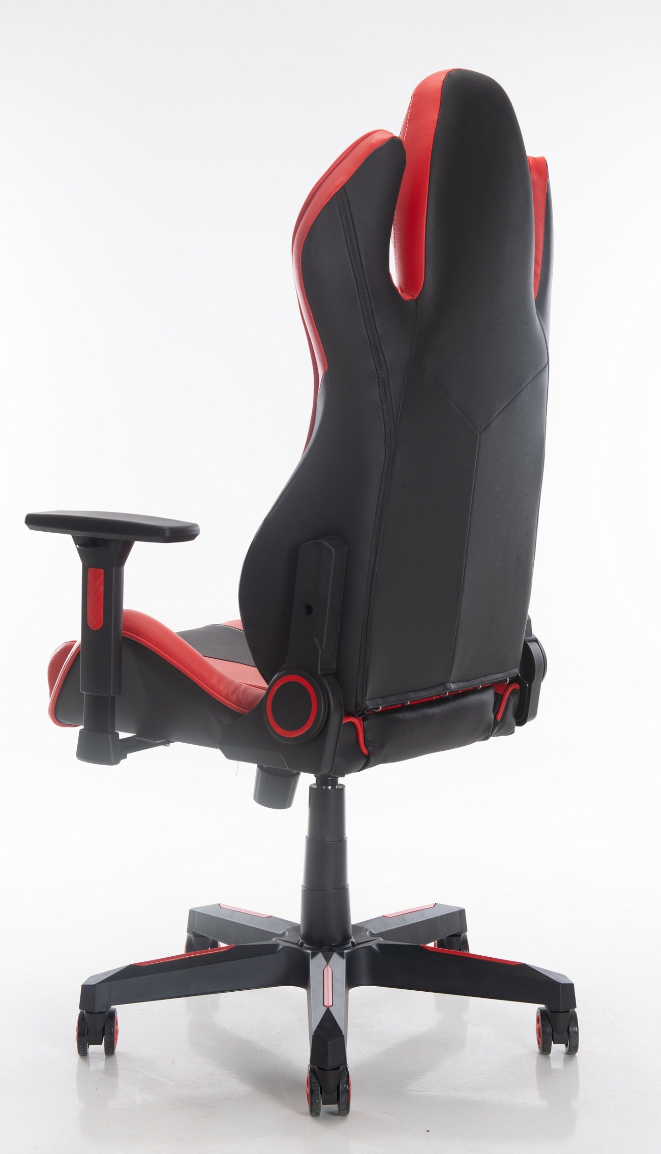 ViscoLogic Cayenne M6 Ergonomic High-Back, 2D Armrest, Reclining Sports Styled Home Office Swivel PC Racing Gaming Chair (Black & Red)